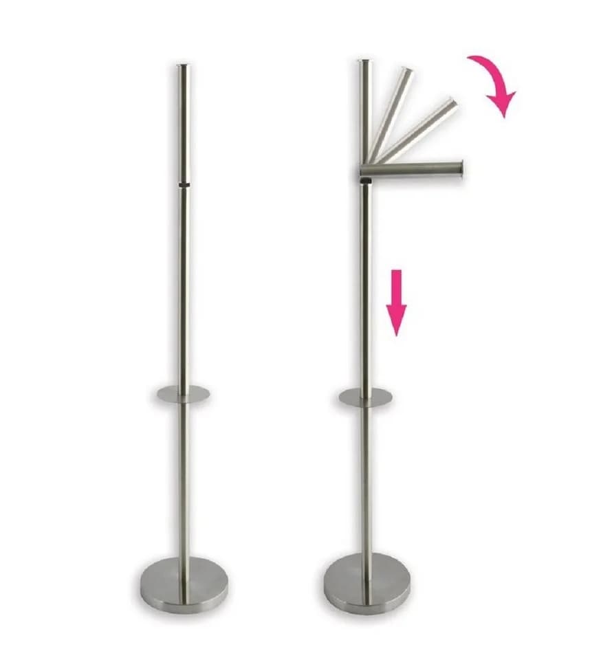 MSV Toiletten-Ersatzrollenhalter Edelstahl Silber