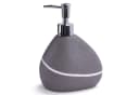 MSV Badaccessoires-Sets ZEN 3-tlg. Grau Polyresin Natursteinoptik Bild 3
