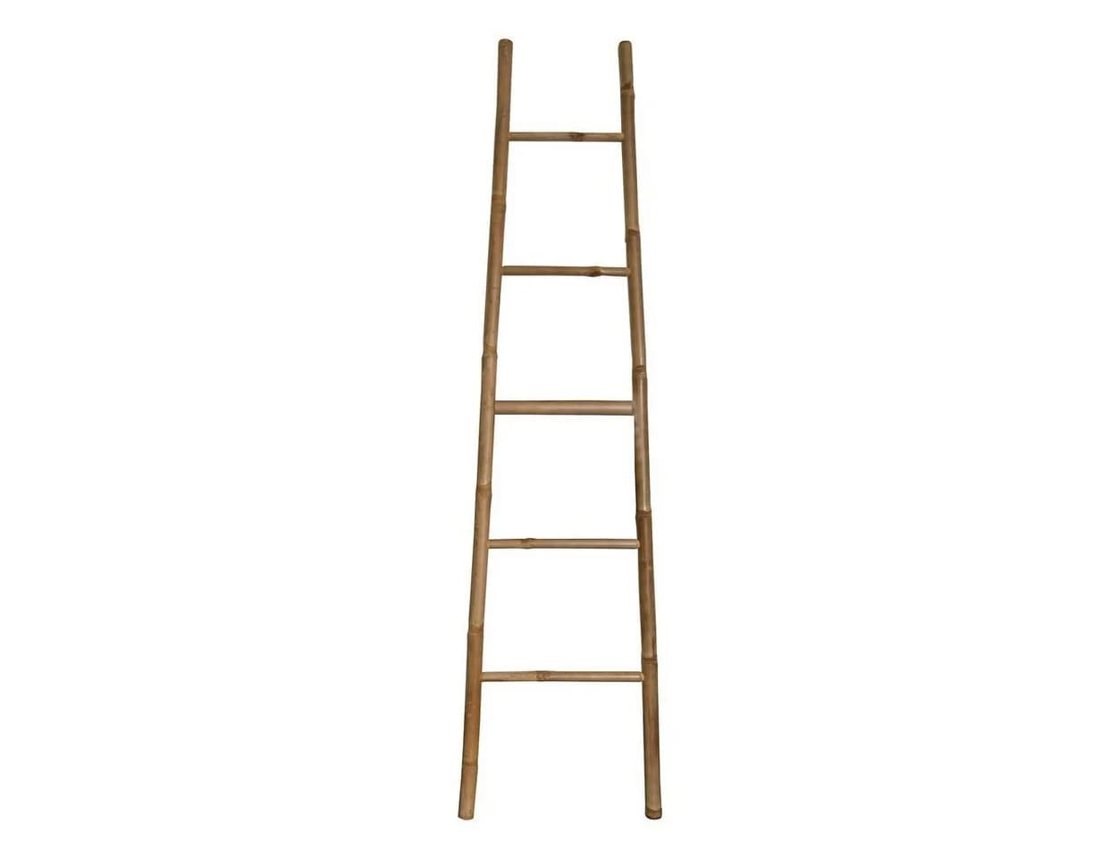 MSV Handtuchleiter Bambus 5 Sprossen Natur - Bild 2