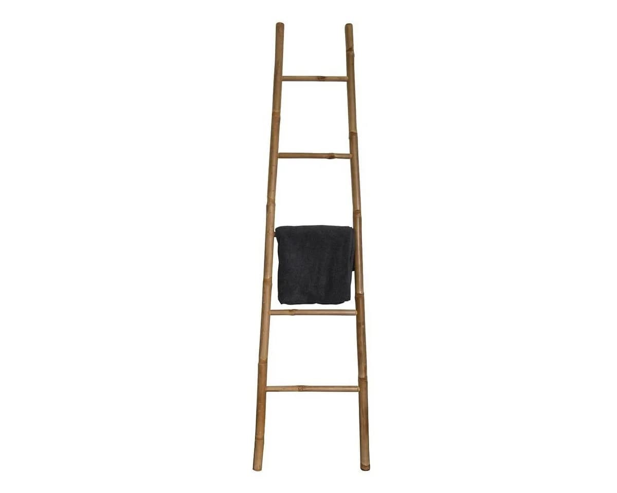 MSV Handtuchleiter Bambus 5 Sprossen Natur - Bild 3