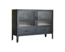 Tikamoon Buffet Vitrinenschrank Emil Schwarz Metall Glas Bild 2