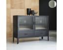 Tikamoon Buffet Vitrinenschrank Emil Schwarz Metall Glas Bild 5