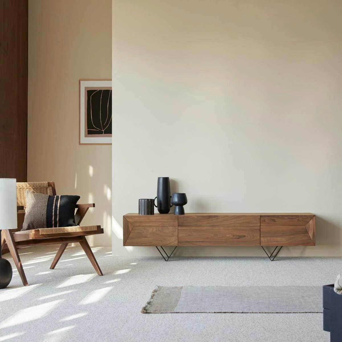 Tikamoon TV-Schrank aus Nussbaumholz 175 cm