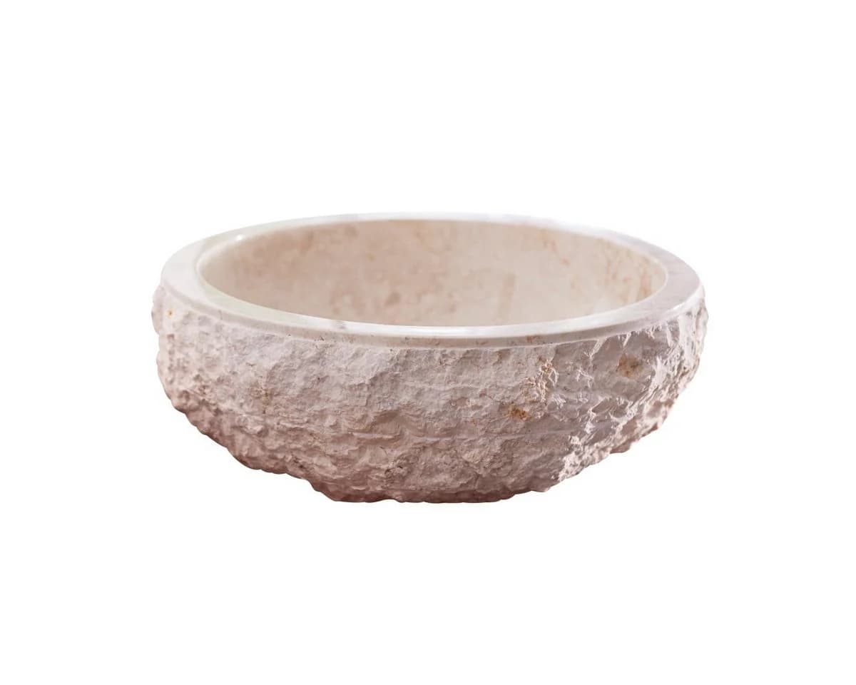 Tikamoon Aufsatzwaschbecken Marmor Scrula Cream - Bild 2