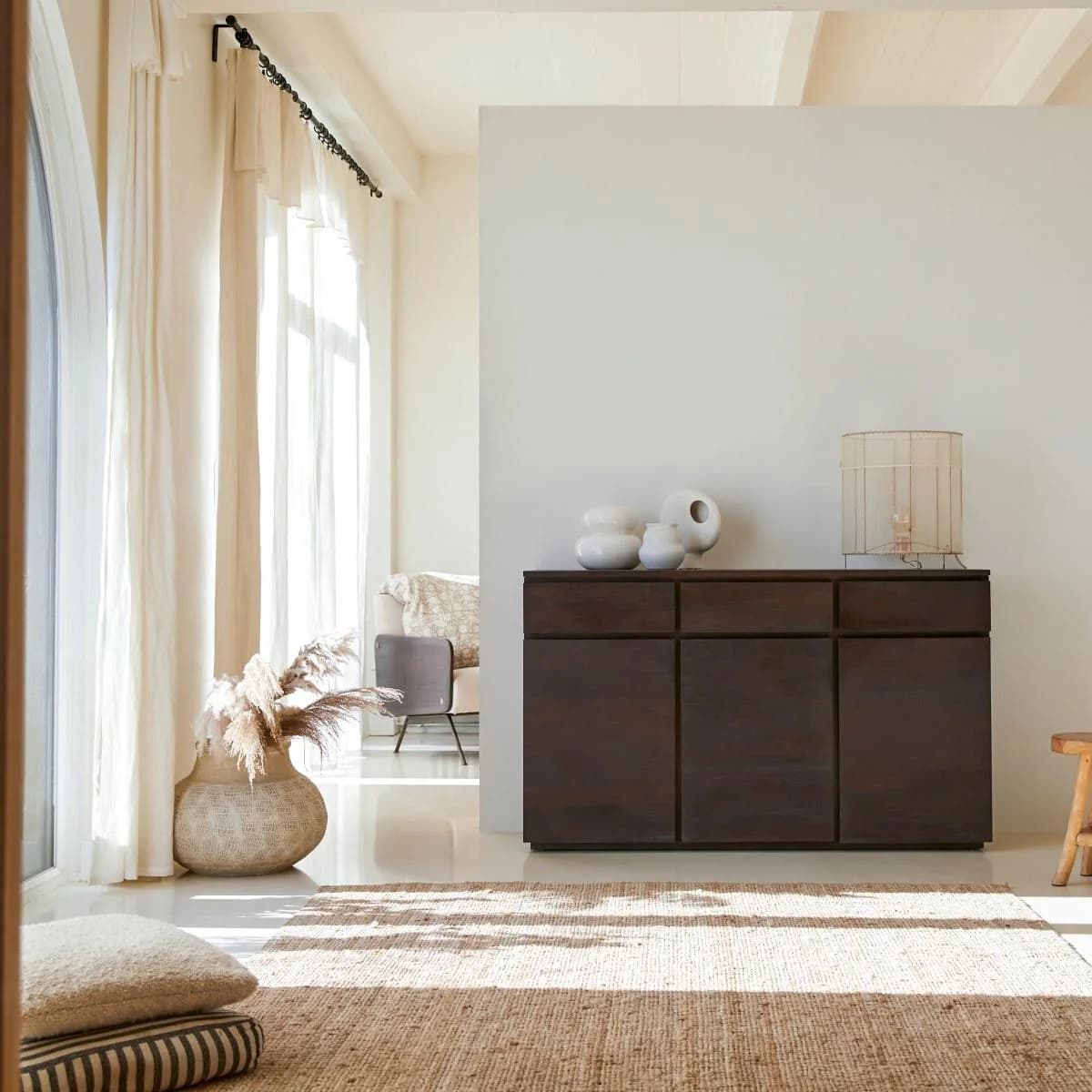 Tikamoon Buffet Eva 150 cm Mahagoni Massivholz