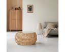 Tikamoon Couchtisch Esther aus Rattan mit Glasplatte Bild 1