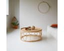 Tikamoon Couchtisch Samson aus Rattan Braun Bild 1