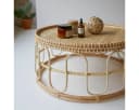 Tikamoon Couchtisch Samson aus Rattan Braun Bild 5