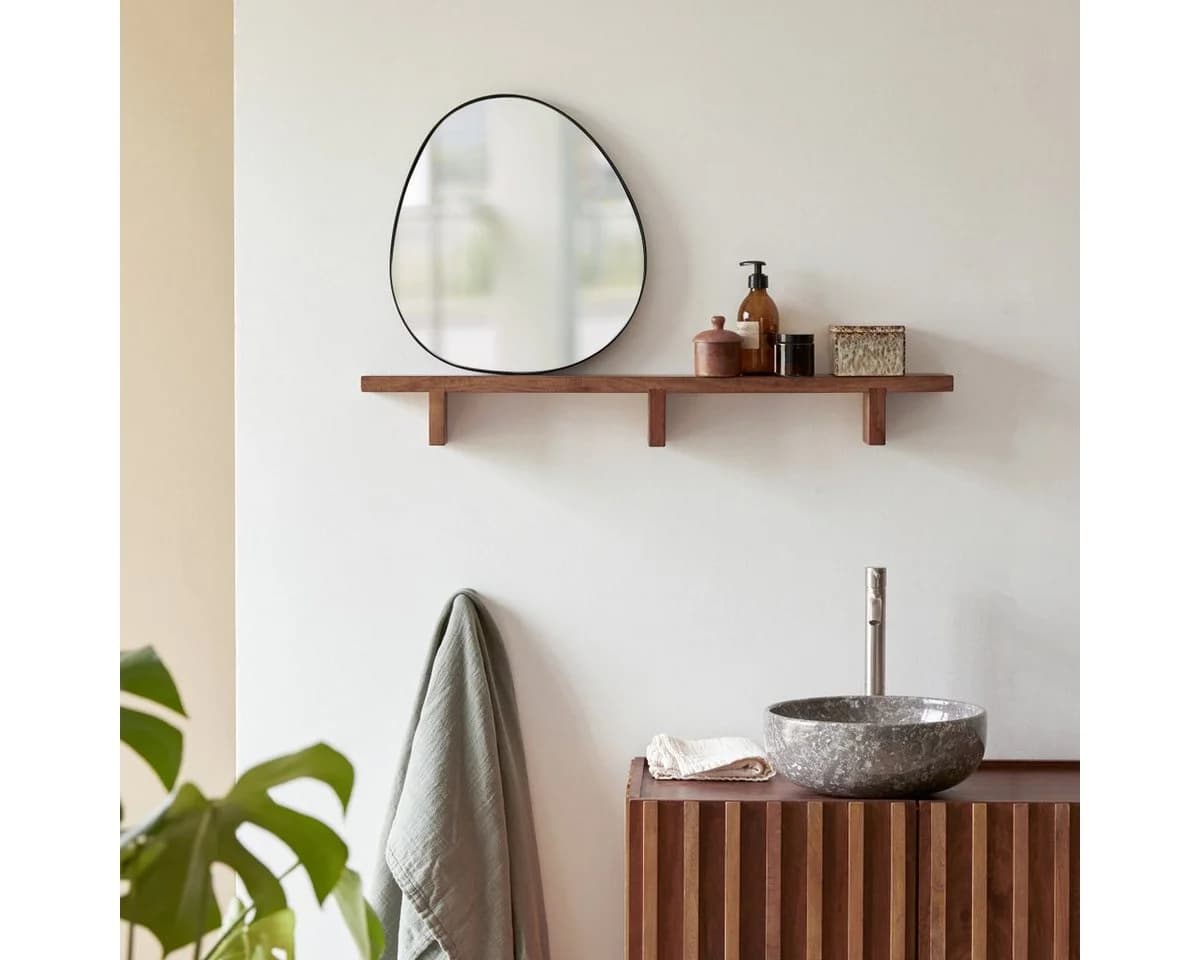 Tikamoon Wandregal Palisander Massivholz Modern