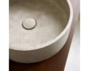 Tikamoon Rundes Waschbecken Gina Grau Beton Bild 4