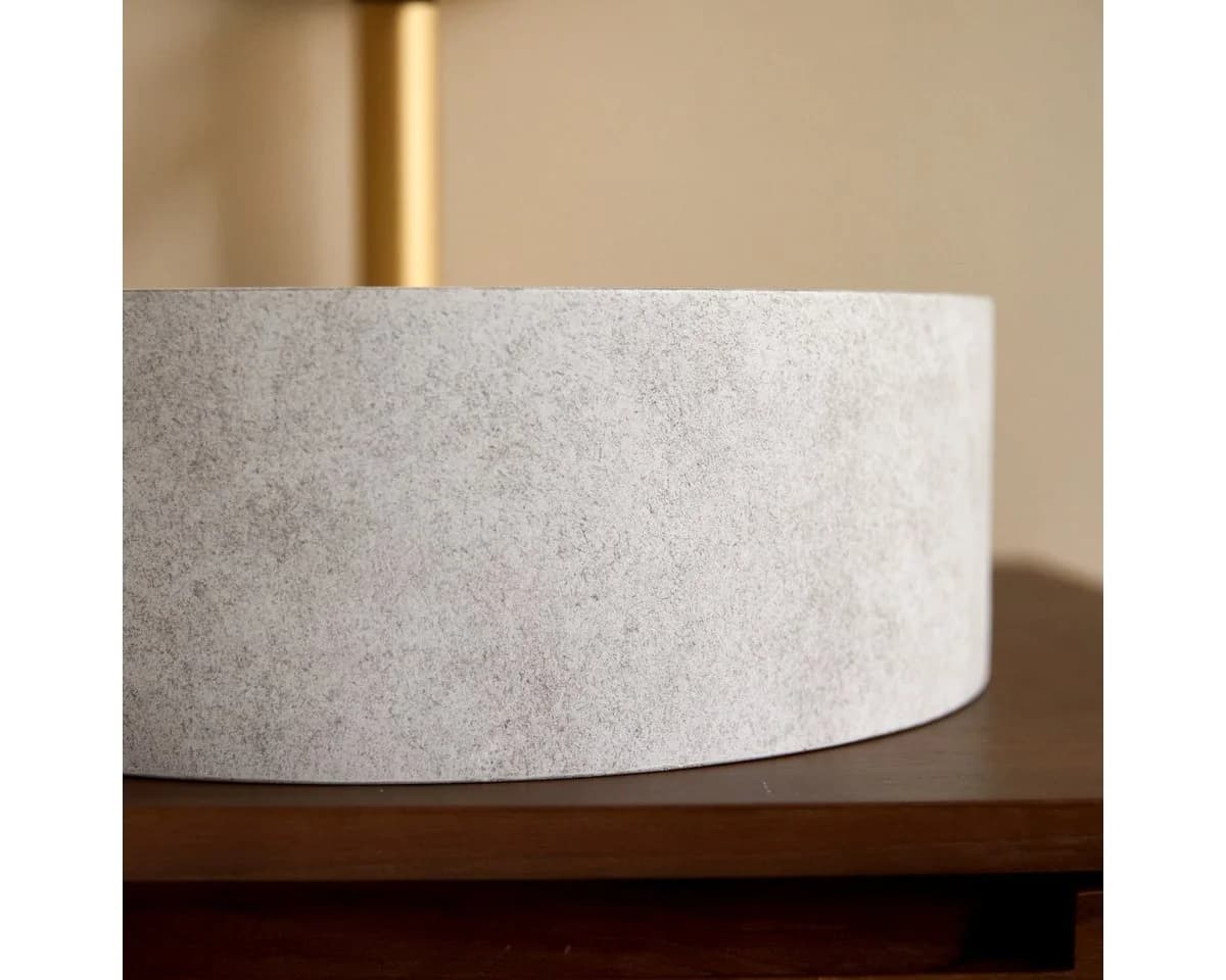 Tikamoon Rundes Waschbecken Gina Grau Beton - Bild 5
