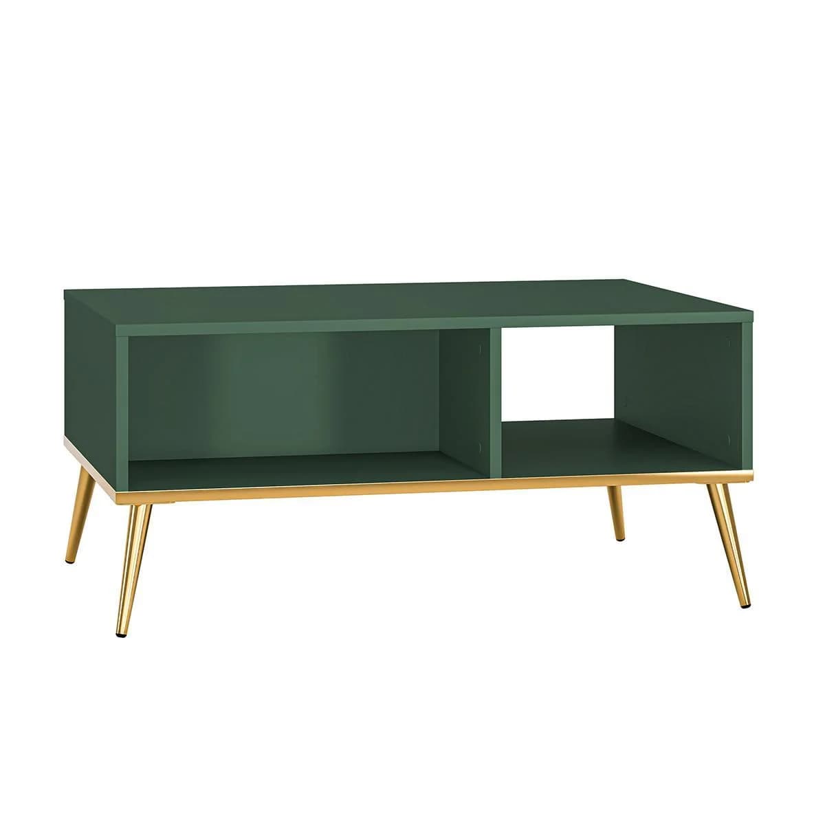 COUCHTISCH Thalia Grün Holz Couchtisch