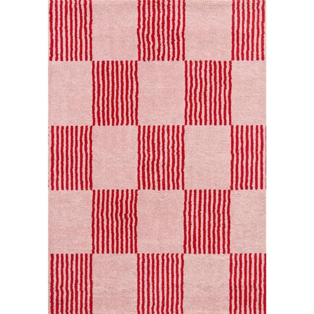 Nazar Rugs Vintage Teppich Rot Rechteckig