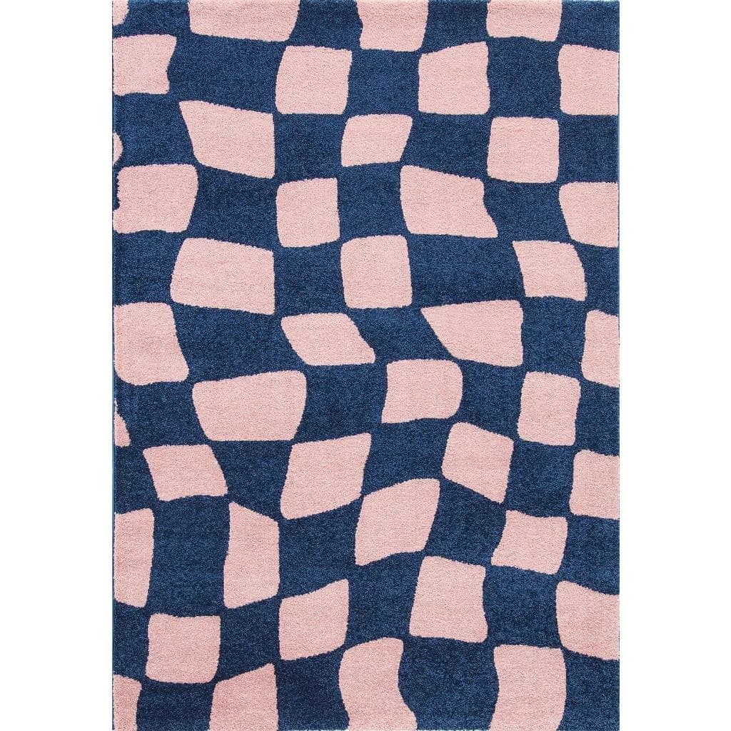 Nazar Rugs Vintage Teppich Blau Rechteckig Polypropylen