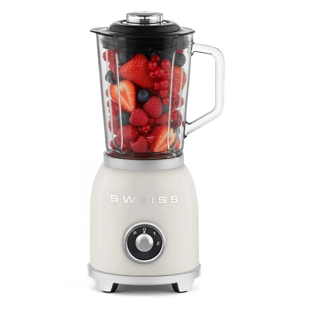 Sweiss Mixer Mxv8 Beige Vintage 1000W Glasbehälter