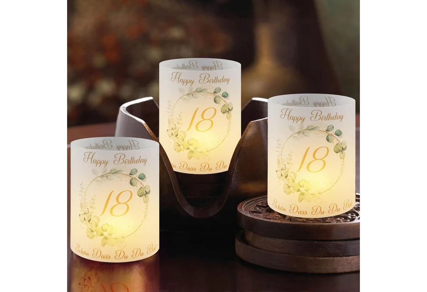 aitsite 12er Set Papier-Windlichter Weiß Faltbar - Bild 5