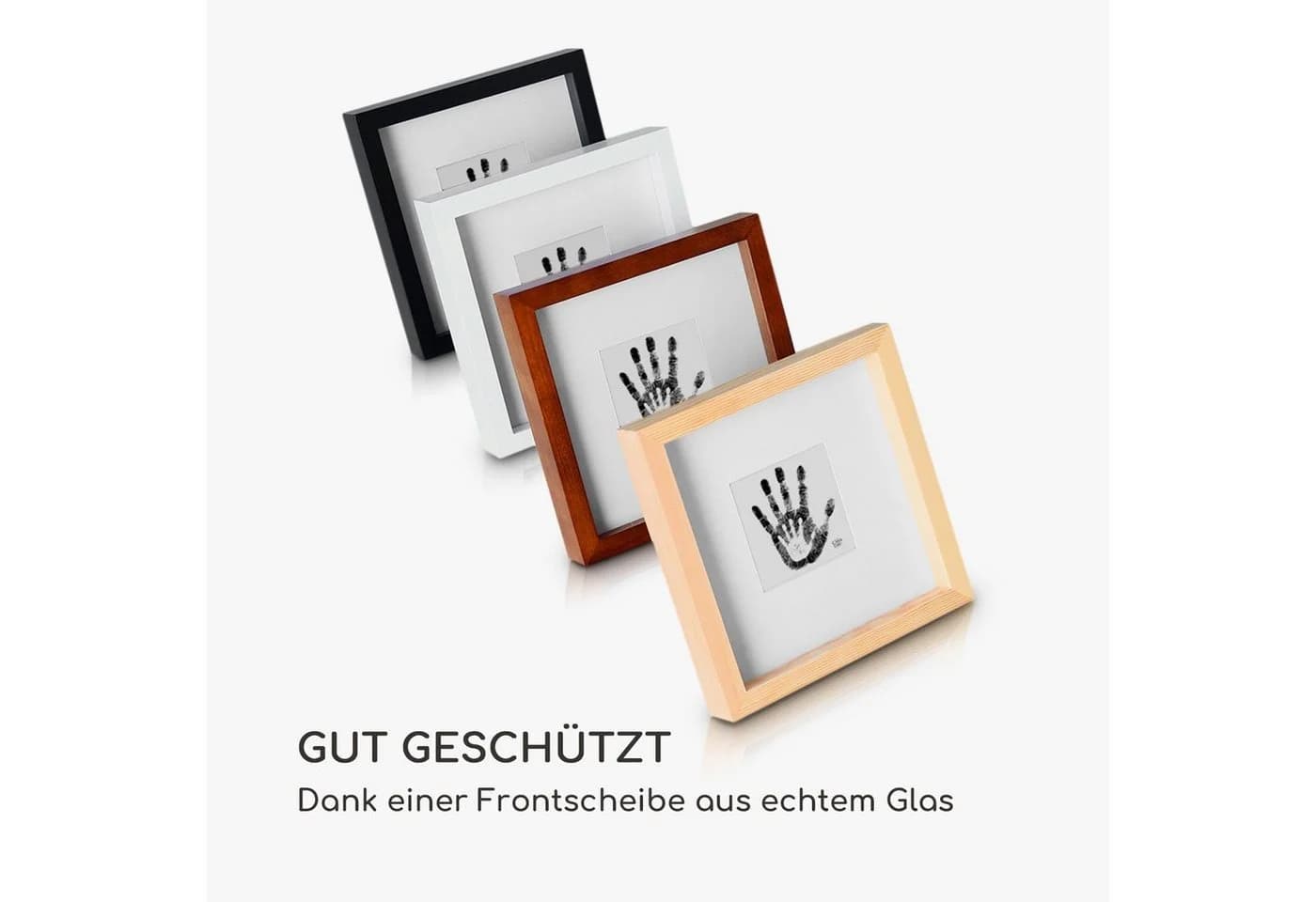 Casa Chic Bilderrahmen Camden Schwarz Echtholz mit Glas - Bild 5