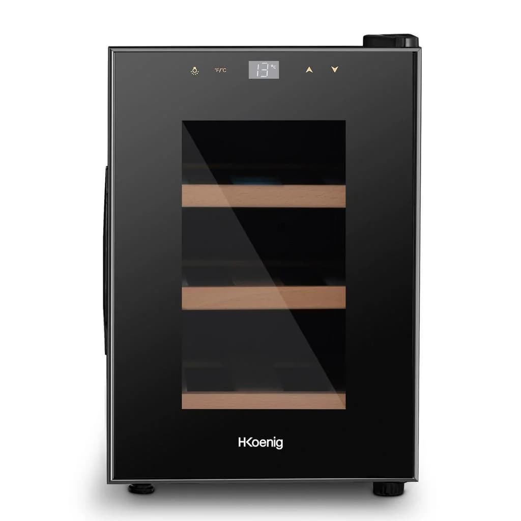 HKoenig Weinkühlschrank Age6 Schwarz 6 Flaschen