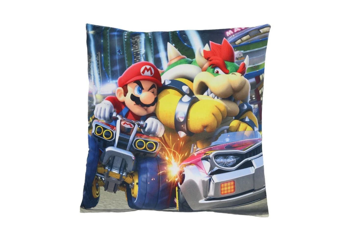 Super Mario Dekokissen Velours Kissen 40x40 cm - Bild 2