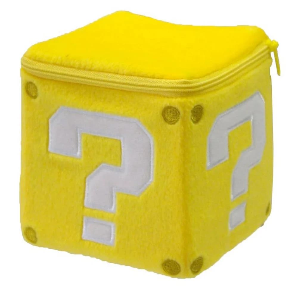 Super Mario Plüsch Figur Fragezeichen Block 12 cm Retro Gaming Deko