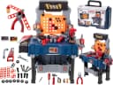 Ikonka Kinder-Werkzeug-Set 65-teilig mit Werkbank und Koffer Bild 2