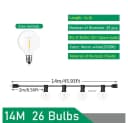 Athlix LED-Lichterkette Warmweiß IP44 Wasserdicht Globusform Bild 1