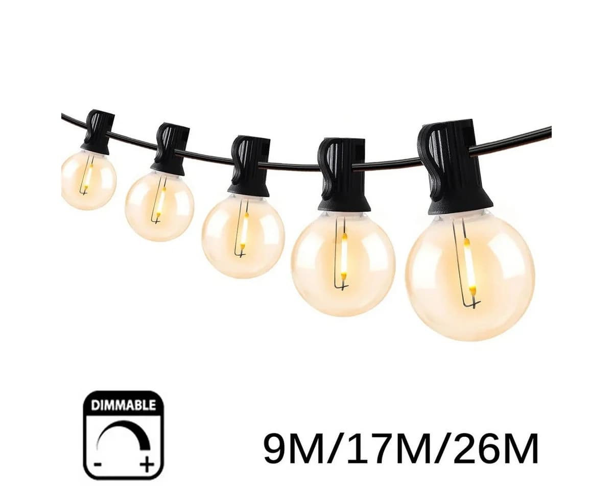 Athlix LED-Lichterkette Warmweiß IP44 Wasserdicht Globusform - Bild 5