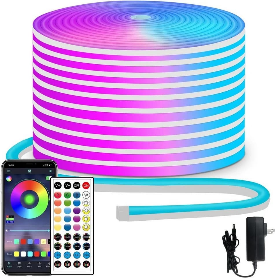 Athlix LED Lichterkette RGB IP65 wasserdicht mit Fernbedienung - Bild 2