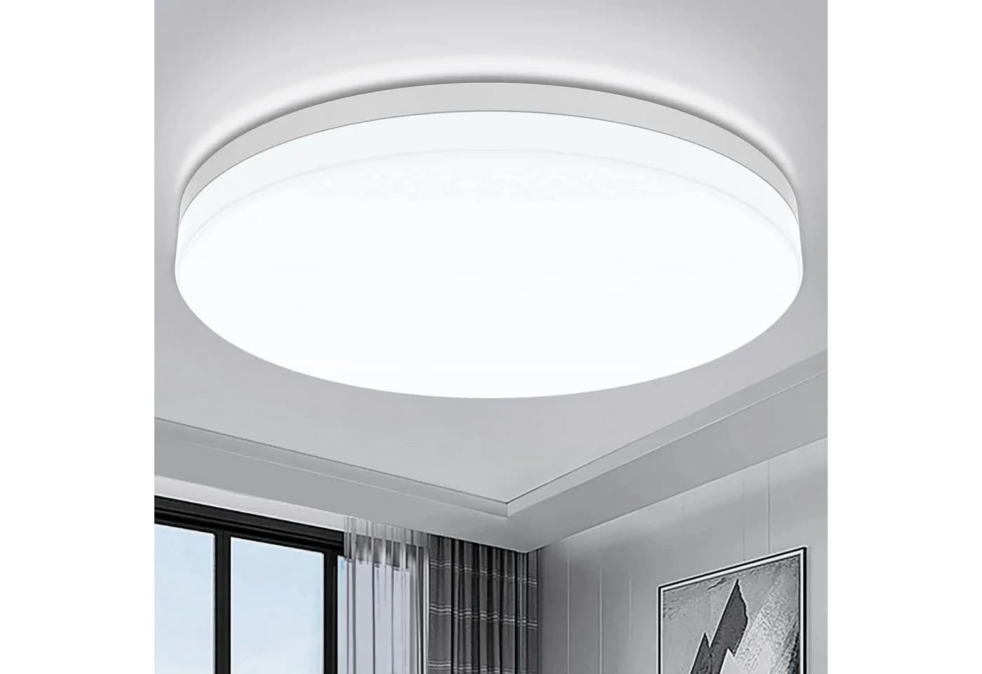 Athlix LED Deckenleuchte Ultradünn Wasserdicht Warmweiß Kaltweiß - Bild 2