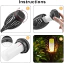 Athlix LED Solarleuchte Gartenfackel Flammeneffekt IP65 Wasserdicht Bild 1