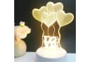 Realb2b LED Nachtlicht 3D Herzform USB Touch Bedienung Bild 2