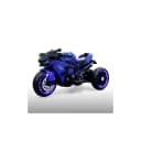 Moni Kinder Elektromotorrad Ninja Blau LED Beleuchtung Mp3 Bild 1