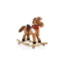 Moni Schaukelpferd Plüsch Thunder WJ-302 Sound Kufen Rollen bis 50 kg Braun Bild 1