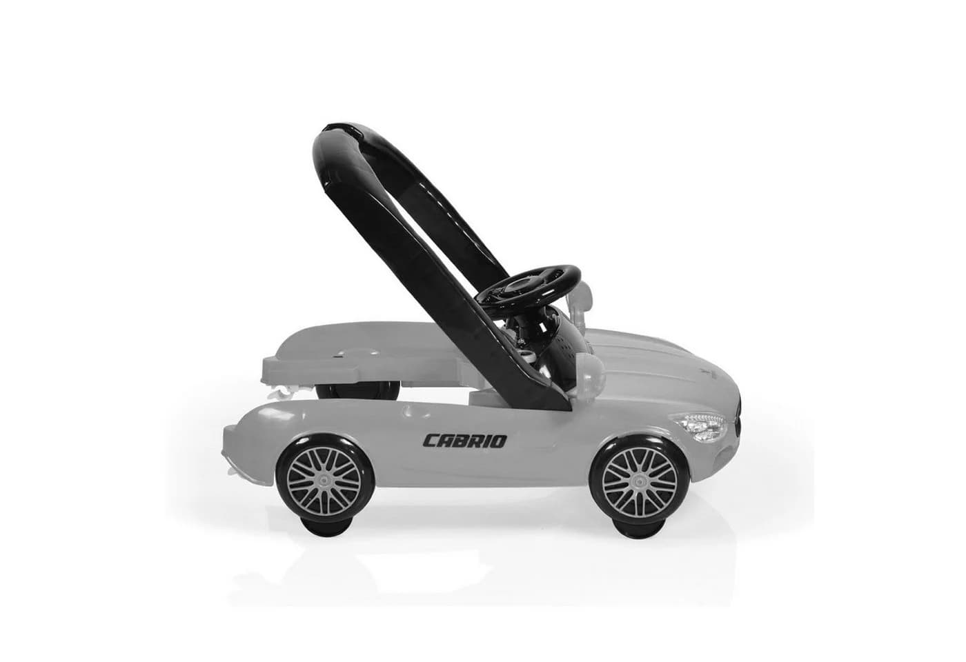Cangaroo Lauflernhilfe Cabrio 2-in-1 Auto-Design Weiß/Schwarz höhenverstellbar - Bild 5