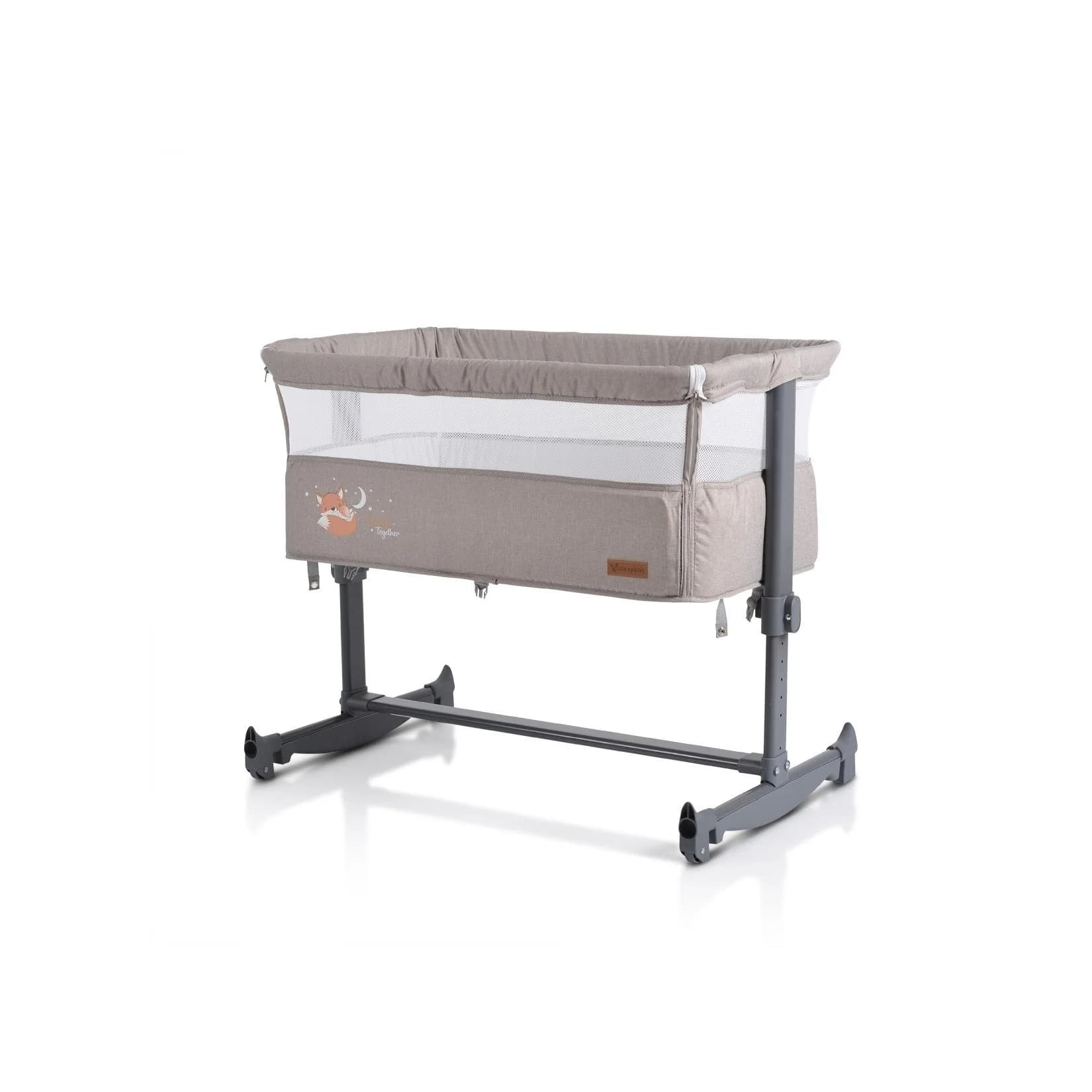 Cangaroo Beistellbett Always Together Schaukel Beige mit Matratze