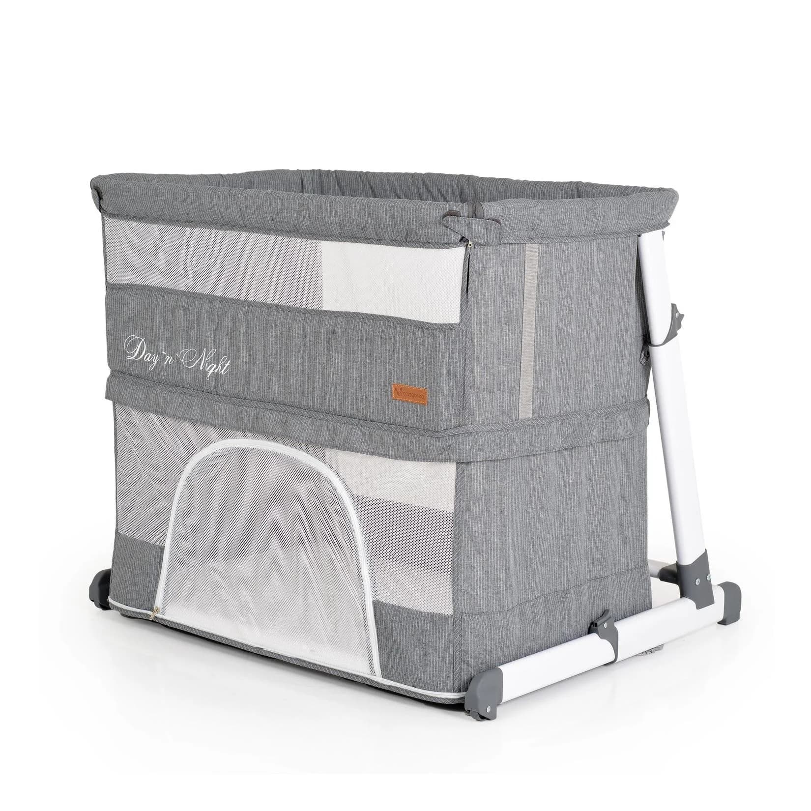 Cangaroo Beistellbett 2 in 1 Day'n Night Grau Verstellbar Laufstall