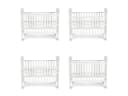 Cangaroo Babybett Wing 120x60 cm Buche Weiß 3 Höhenpositionen Bild 5
