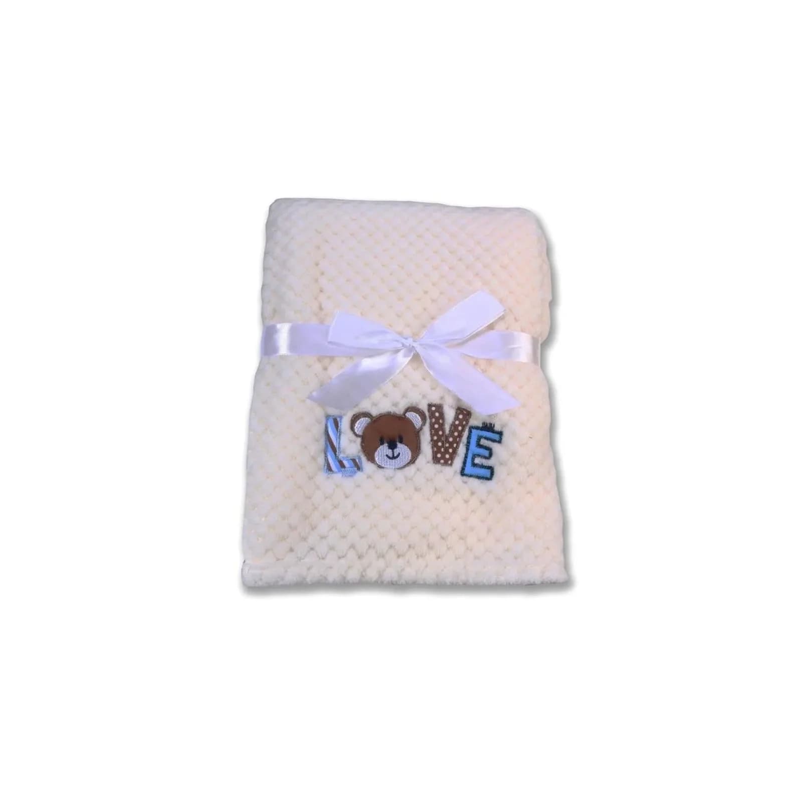 Cangaroo Babydecke Freya Weiß Fleece Kuschelig