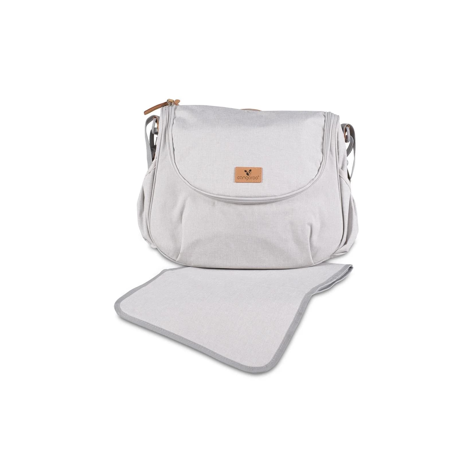 Cangaroo Wickeltasche Naomi mit Wickelunterlage und verstellbarem Gurt beige