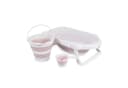 Cangaroo Babybadewanne Set Hawaii 4-teilig Rosa Faltbar Bild 3