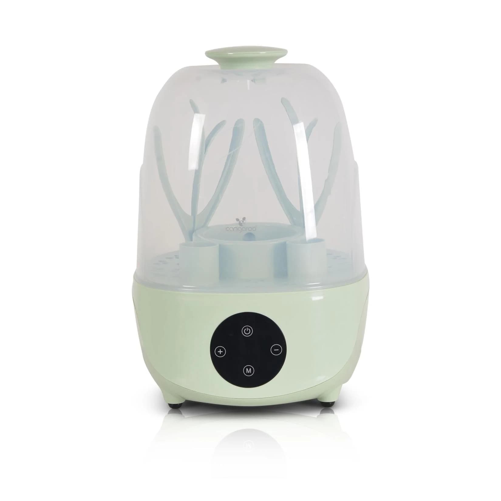 Cangaroo Sterilisator Verde 4 in 1 Flaschenwärmer für 6 Flaschen Dampfgarer Grün