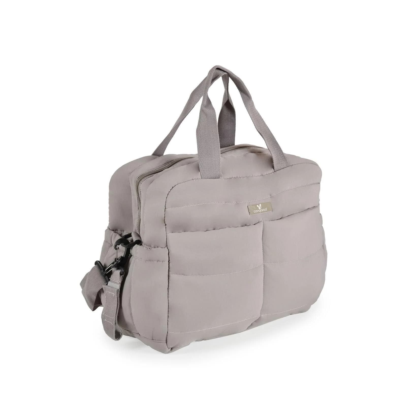 Cangaroo Wickeltasche Solana mit Wickelunterlage und Wärmeschutz grau