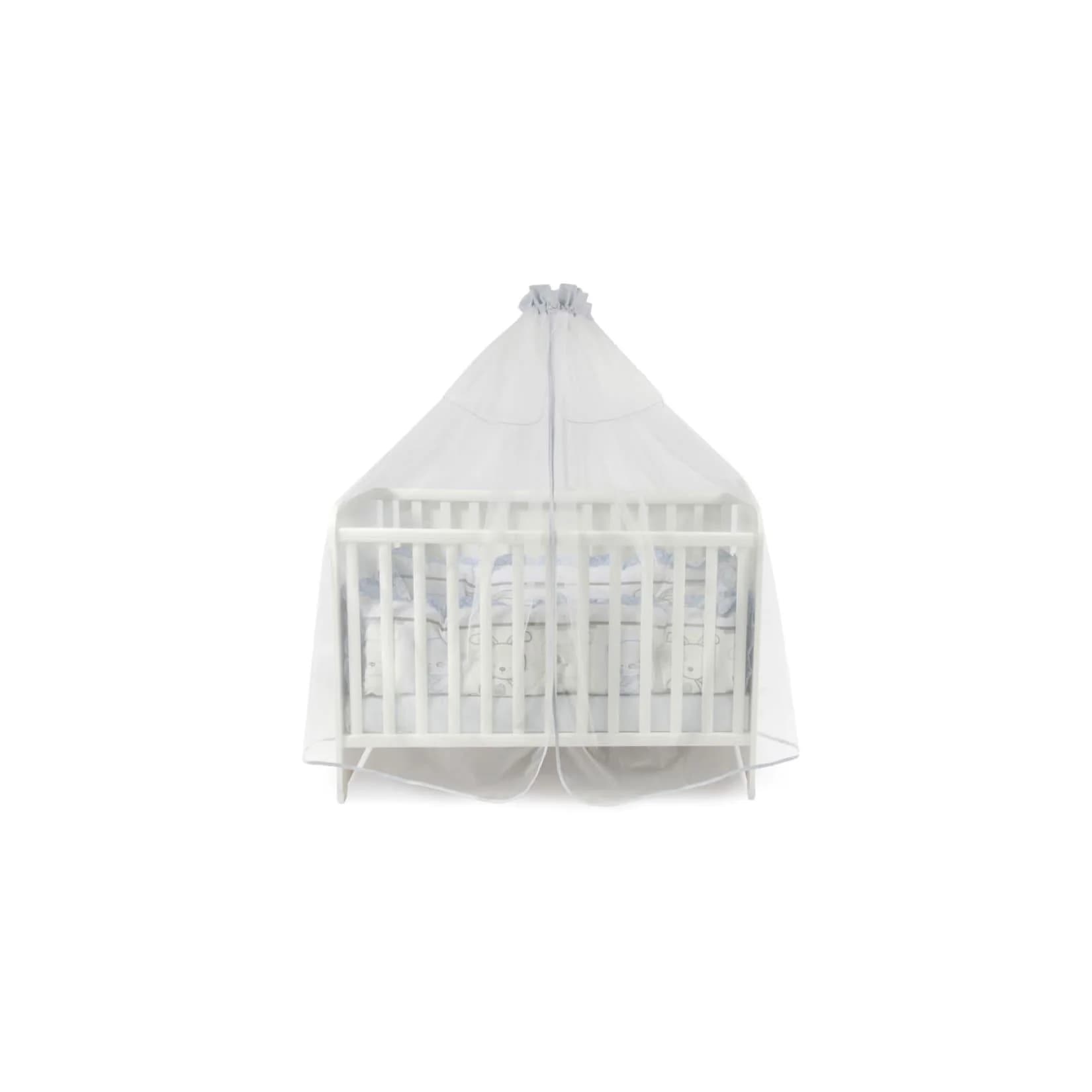 Lorelli Babybetthimmel Baldachin Insektenschutz Blau 480x150cm