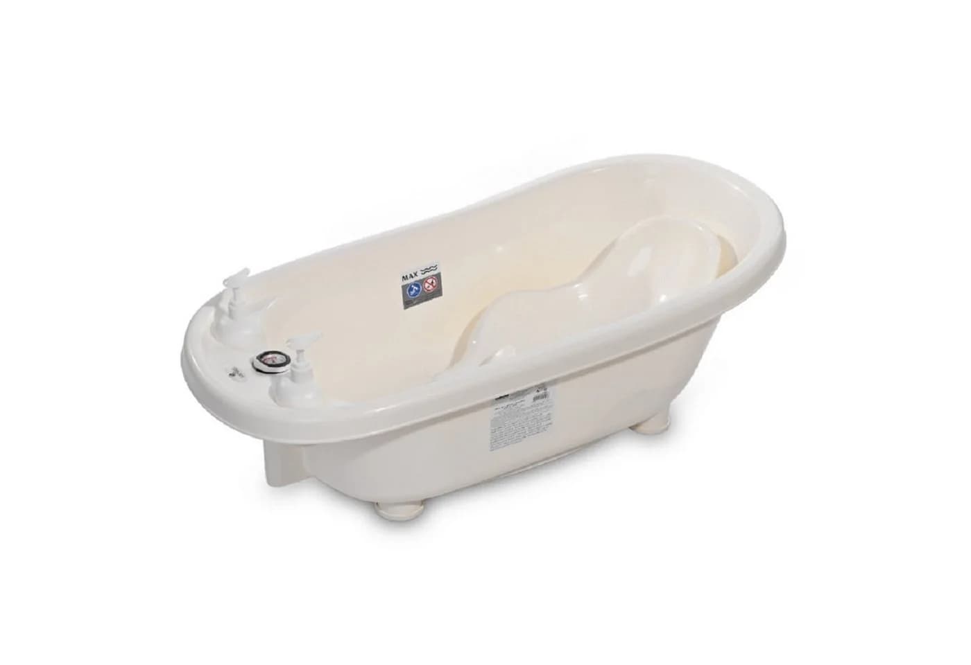 Lorelli Babybadewannen-Set 88 cm Badesitz Badewannenständer Ablauf Weiß - Bild 4