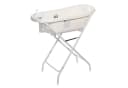 Lorelli Babybadewannen-Set 88 cm Badesitz Badewannenständer Ablauf Weiß Bild 5