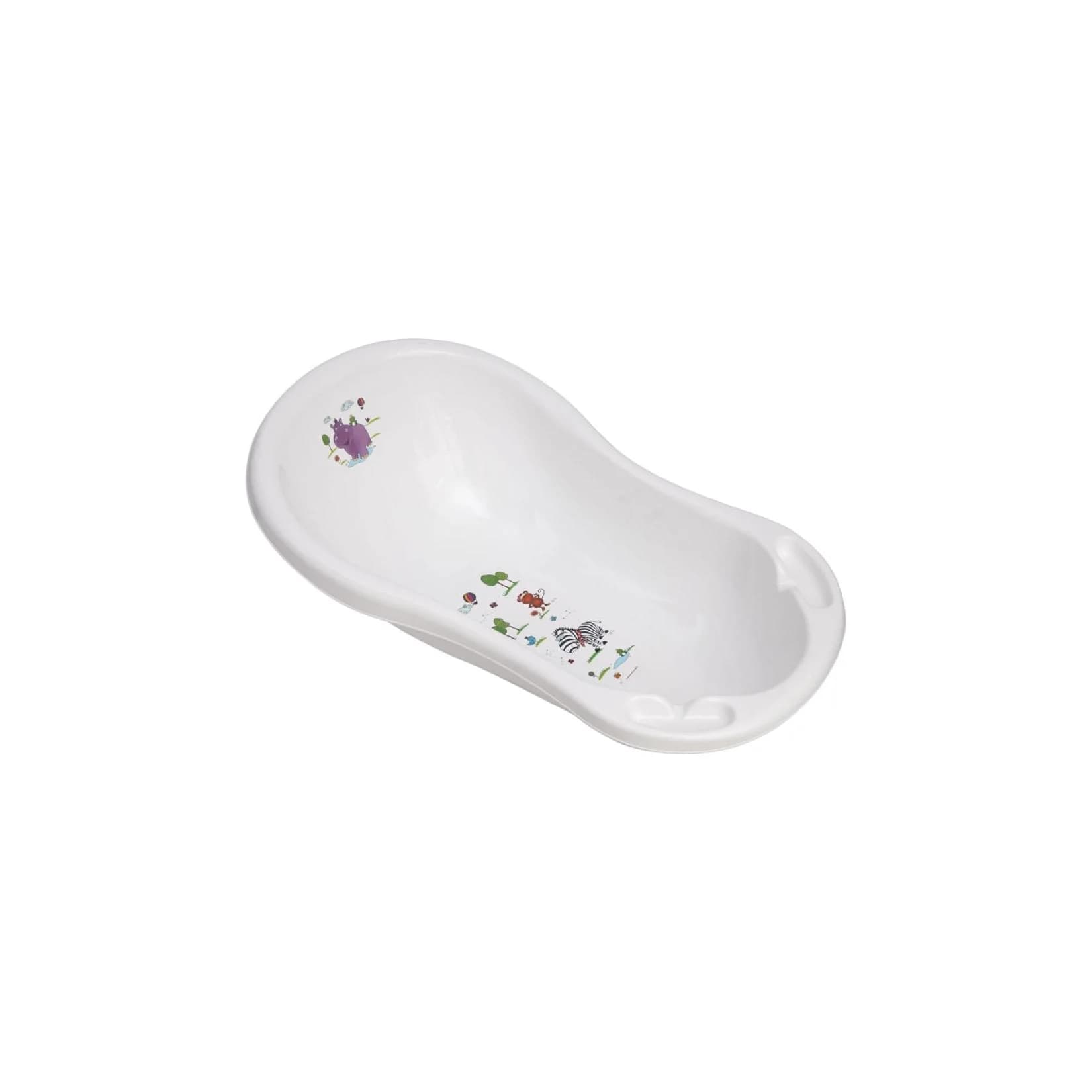 Lorelli Babybadewanne Hippo Ergonomisch Ablagefächer Weiß