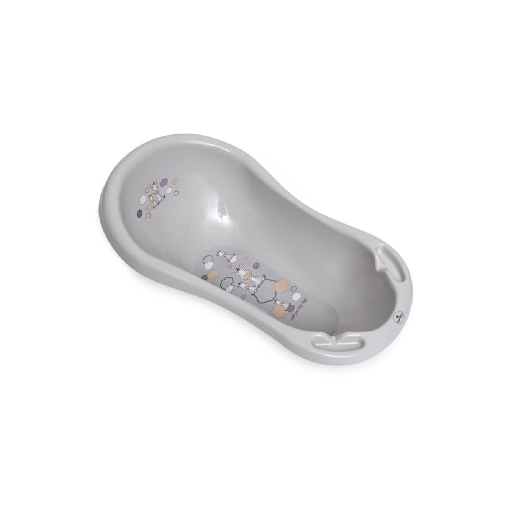 Lorelli Babybadewanne 84 cm Grau mit Ablagefächer