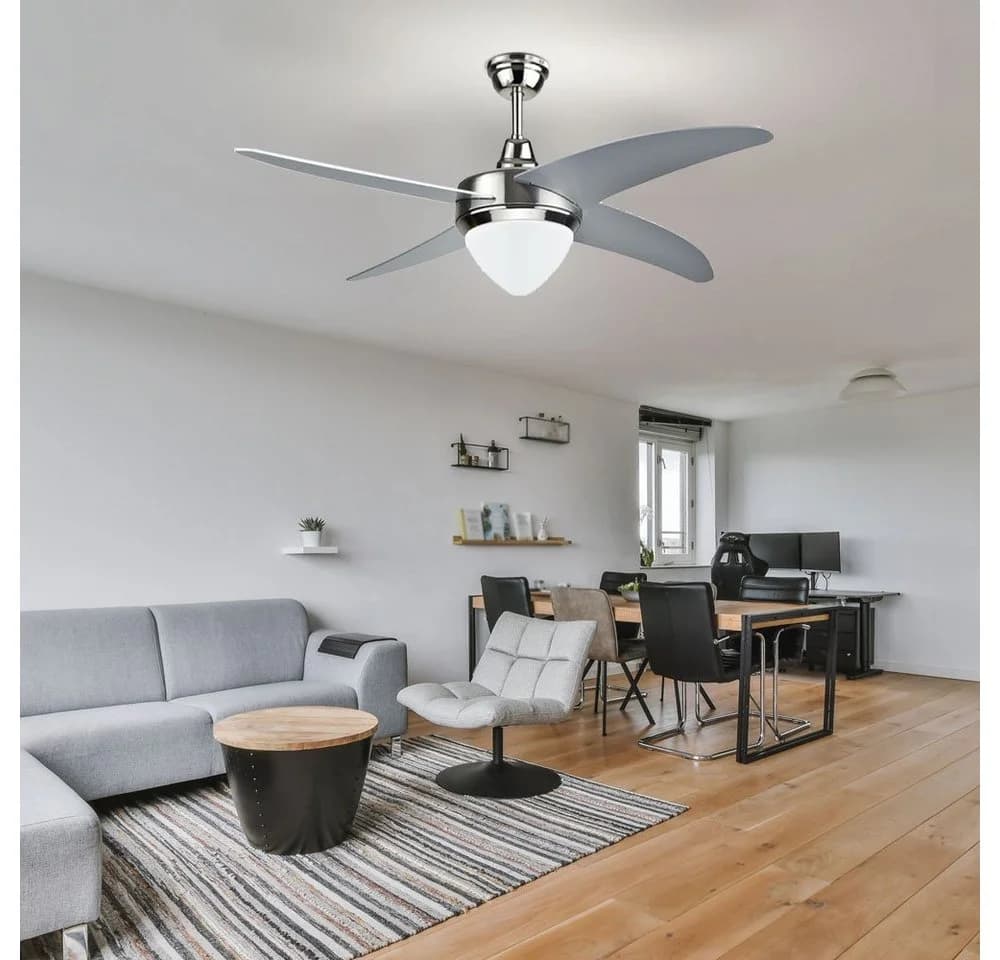 V-TAC Deckenventilator mit LED, Fernbedienung und CCT-Schaltung Silber - Bild 4
