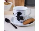 Geda Labels Tasse Mickey Kiss Sketch Grau Porzellan 300ml Bild 1