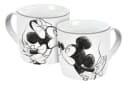 Geda Labels Tasse Mickey Kiss Sketch Grau Porzellan 300ml Bild 2